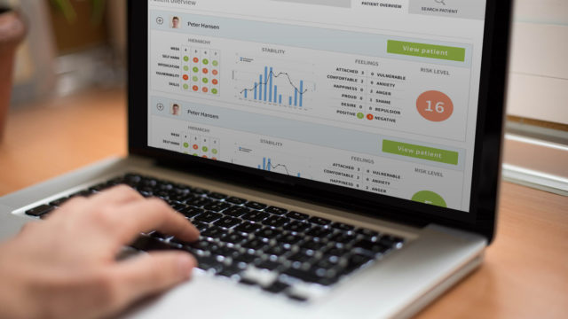 Clinician Dashboard DBT UK monsenso
